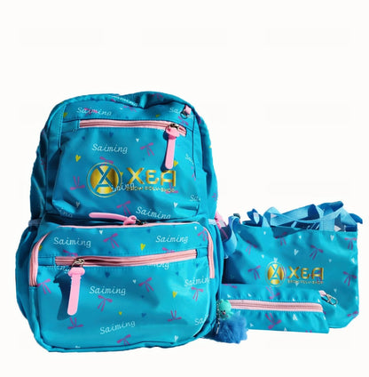 Blue & Pink Kids Backpack