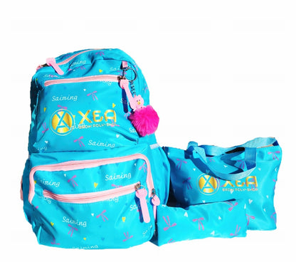 Blue & Pink Kids Backpack